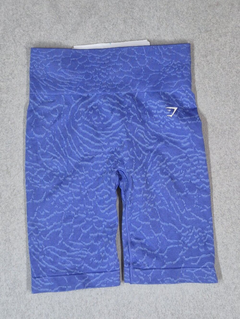 Gymshark Women Activewear Shorts M Purple Adapt Animal Seamless Cycling Logo 8"